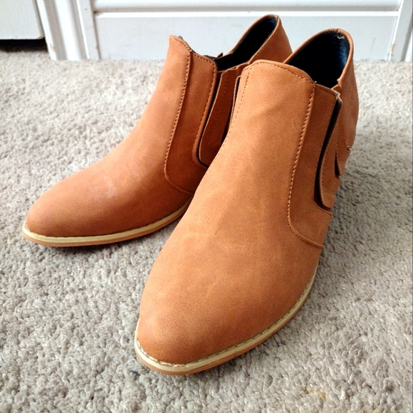 Women's leather casual boots ankle shoes size 6 1/2 - Picture 2 of 6